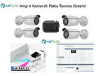 Nif Bilişim Hikvision 4mp 4 Kameralı Plaka Tanıma Sistemi Yazılım Ve Kontrol Paneli Dahil Set