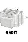 5 Adet Petek Radyatör Arkası Folyo Plaka Kalorifer Soba Arkalığı Alüminyum Isı Yalıtım Folyosu