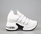 GUJA 24y300-4 Dolgu Topuk Beyaz Kadın Sneakers