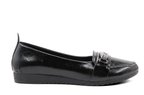 Style Star YS3058 Siyah Rugan Kadın Babet