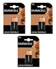 Duracell Pil Basic 9 Volt Tekli 3 Paket