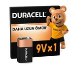 Duracell 9V Alkalin Pil (6LR61/MN1604)