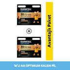 Duracell Optimum AA Alkalin Pil, 1,5 V LR6 MN1500, 16’lı paket