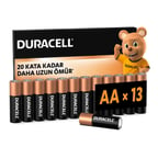 DURACELL BASIC AA Alkalin Kalem Pil (13'lü Paket) – 1,5V