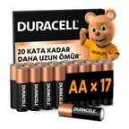 Duracell Basic Aa Alkalin Kalem Pil (17'Li Paket) – 1,5V
