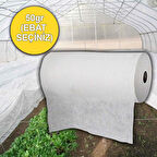 12,8x5 METRE 50gr AGRİL ISI DON ÖRTÜSÜ, ZİRAİ DON KIRAĞI ÖRTÜ KARPUZ ÇİLEK ÖRTÜSÜ, SERA TOPRAK ÖRTÜSÜ ELYAF