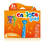 Teddy Jumbo Bebek Yıkanabilir Keçeli Boya Kalemi 6lı 1 Adet