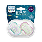 Ultra Air Gece Emziği 0-6 Ay, 2'li Paket, Kız 1 Adet