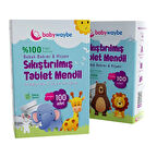 Organik Bebek Mendili %100 Doğal Sıkıştırılmış Tablet Mendil 100 Adet (3 ADET)