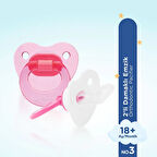 439 Wee Baby 2'li Damaklı Emzik No:3 Pembe (4 ADET)