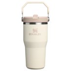 The IceFlow Flip Straw 2.0 Tumbler 0.6L / 20oz Cream (New) (5 ADET)