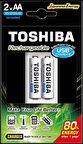 TOSHIBA USB ŞARJ CİHAZI+2 AD.2000MAH KALEM PİL (1243)