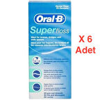 Oral-B Super Floss 50'li 6 Adet Diş İpi