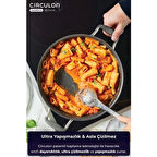 Circulon 28 cm Kapaklı Sığ Tencere