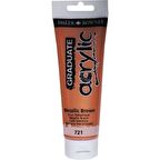 Daler Rowney Graduate Akrilik Boya 120ml Metallic Brown (721)