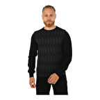 Bisiklet Yaka Desenli Erkek Triko