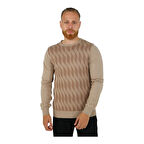 Bisiklet Yaka Desenli Erkek Triko