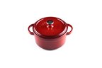 LOTUS Döküm    20 cm Yuvarlak Derin Tencere  Degrade Bordo