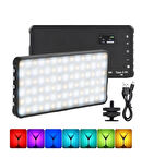 Airstorr 135 Ledli RGB Led Işık Video Kamera Işığı Taşınabilir Mobil Efekt Dolgu Işığı 