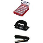 Temat 6200 No:10 Midi Zımba Siyah+Temat 900 Delgeç Siyah+Temat No:10 Zımba Teli