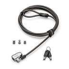Kensington ClickSafe 2.0 3'ü 1 Arada Anahtarlı Dizüstü Bilgisayar Kilidi (T-Bar, Nano ve Kama),  K68102EU