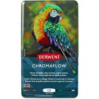 DERWENT CHROMAFLOW 12'Lİ METAL KUTU YENİ