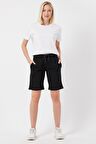 Twenty3 Kadın Basic Uzun Örme Şort-Bermuda 
