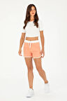 Kadın Somon Örme Şort 50285890-VR047