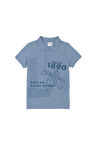 Erkek Çocuk İndigo Polo Yaka Tişört 50288126-VR028