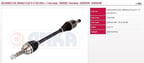 ANKA ON AKS KOMPLE SOL CLIO IV 1,5DCI (DIS FREZE:23-IC FREZE:26-UZUNLUK:662MM)