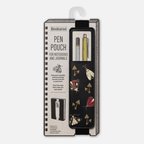 IF Bookaroo Defter ve Ajandaya Takılan Lastikli Lüks Kalemlik - Kitap Aksesuarı Kalem Kesesi Pen Pouch - Moths
