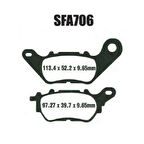 Ebc Fren Balatası SFA706 Yamaha X-Max 125 250 300 2018-2022