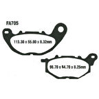 EBC SFAC705 YAMAHA XMAX 125 - XMAX300 CARBON ÖN FREN BALATASI