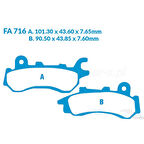 EBC FA716 ORGANİK FREN BALATASI