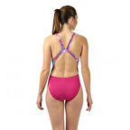 Speedo Kadın Yüzme Mayosu Pembe Speedo Alv Digi Lbck Af Pink/Blue Tek Parça Kadın Mayo 8 083709257