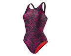 Speedo Bordo Kadın Mayosu 8-10818B388 Boom Alov Msbk Af Black Pink