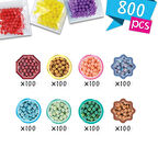 35089 AquaBeads Suluboya Renkleri Yedek Boncuk Pakedi- 800 parça +4 yaş