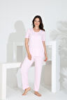 Bambu Kısa Kol Hamile Lohusa Pijama Takım 30241Y-30245Y