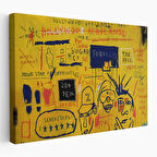 Jean Michel Basquiat, Hollywood Africans 1983 Kanvas Tablo-5058