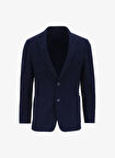 Slim Fit Apaş Yaka Lacivert Erkek Ceket HM443303