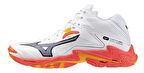 Wave Lightning Z8 MID Unisex Voleybol Ayakkabısı Beyaz / Turuncu