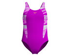 Speedo Hyperboom Splice Muscleback Jf Pink Kız Çocuk Mayosu 8-00372918627 Pembe