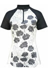 Callaway Other Ss Cut Texture Floral Top Kadın Tshirt