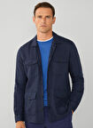 Lacivert Erkek Slim Fit Gömlek Ceket HM309834