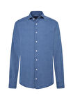 Hackett Slim Fit Gömlek Yaka Mavi Erkek Gömlek HM3010027