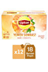 Lipton Yemek Sonrası Nane ve Zencefil Bitki Çayı Karışımı 18li x 12 Adet