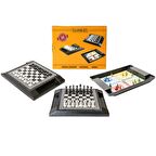 Plastik Üçlü Oyun Seti (Kızmabirader. Satranç. Dama)