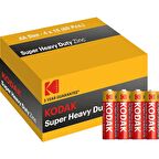 Kodak AA Pil Super Heavy Duty Çinko Karbon Kalem Pil 60 adet