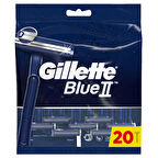 Gilette Blue 2 20'li Çift Bıçaklı Tüm Cilt Tipleri İçin Kullan At Tıraş Bıçağı