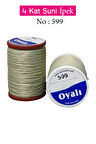 Oyalı 4 Kat Suni İpek İplik İğne Oyası Boncuk İpi Tığ Oyası No:599